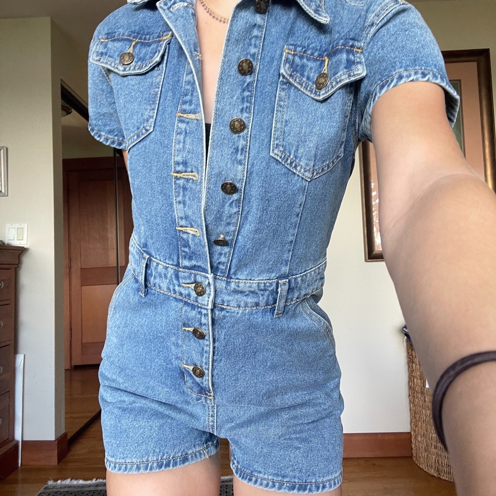 Lioness - Princess Polly - Denim Romper